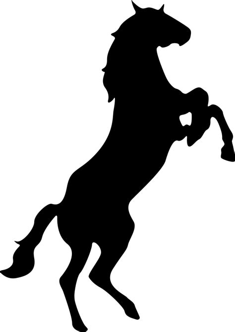 horse standing up svg