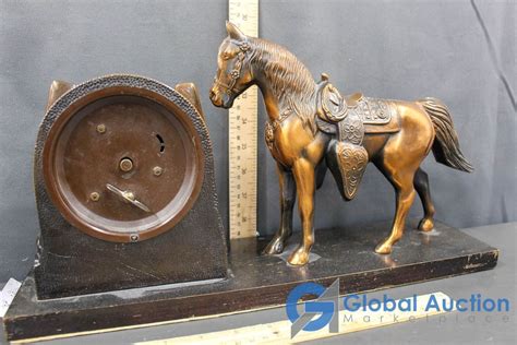 Horse Statue Clock
