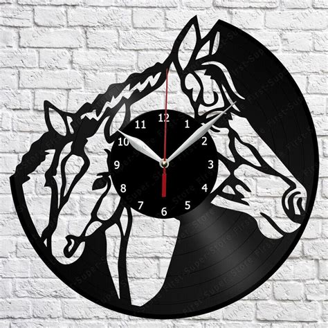 Horse Vinyl Clock