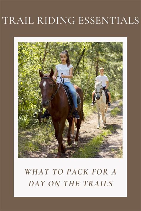 horseback ride essentials
