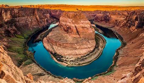 Horseshoe Bend at sunset, Arizona, USA Kayenta