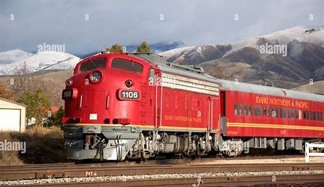 Horseshoe Bend Idaho Train INPR 1106 Northern & Pacific EMD F Unit At