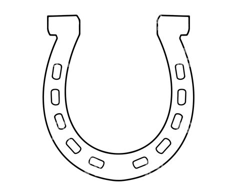 Horseshoe Drawing Template