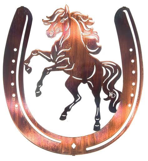 horseshoe metal art designs