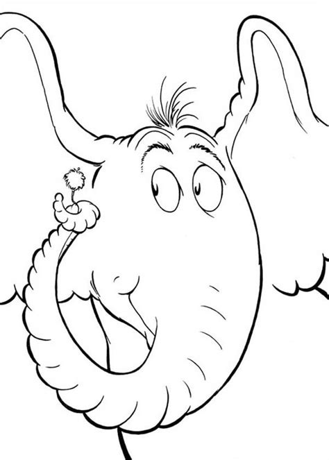 Horton Hears A Who Coloring Page Dr Seuss K5 Worksheets