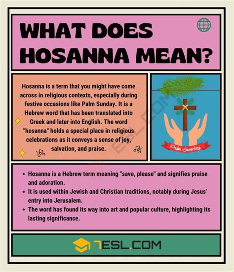 Hosanna Explained: Definition & Examples