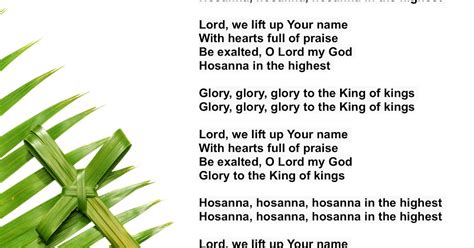 hosanna in the highest hymn