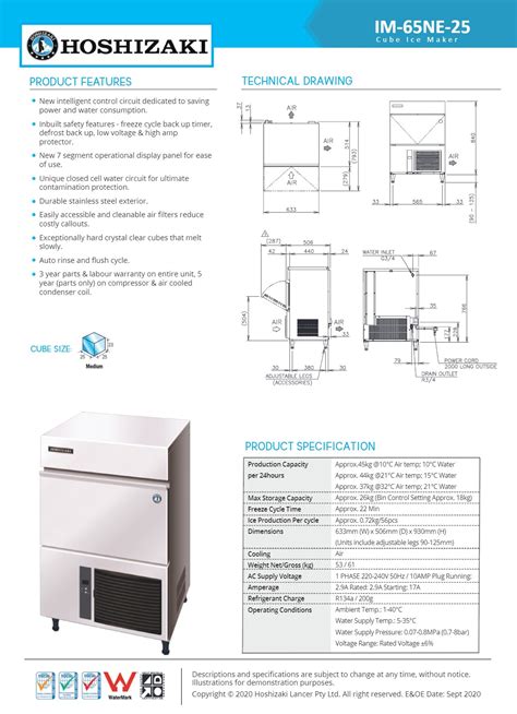 Hoshizaki Ice Machine Date Code