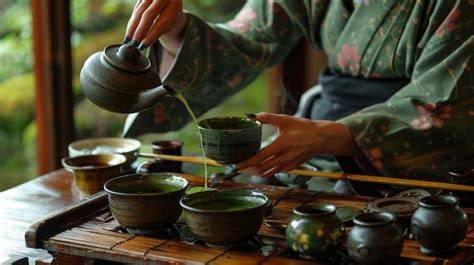 host explaining tea ceremony