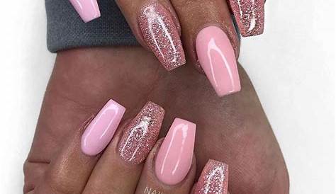 Beautiful birthday nails s&s dip powder ombré hot pink and white Pink