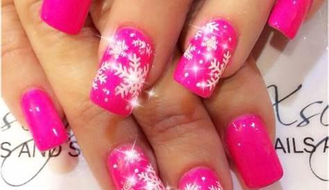 Hot Pink Christmas Nail Designs 43 Pretty Holiday s To Get You