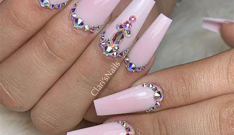 38 Stunning Coffin nails with diamonds Inspired Beauty