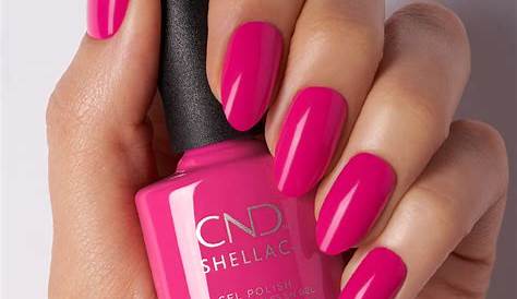 hot pink gel nail polish