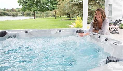 2 Person Hydrotherapy Blue Acrylic Bath Tub Hot Tub, 3KW Heater, Hard
