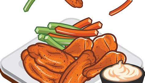 left and right chicken wing - Clip Art Library