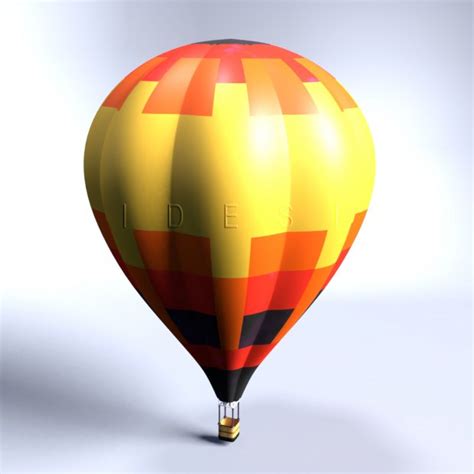 hot air balloon 3d model free
