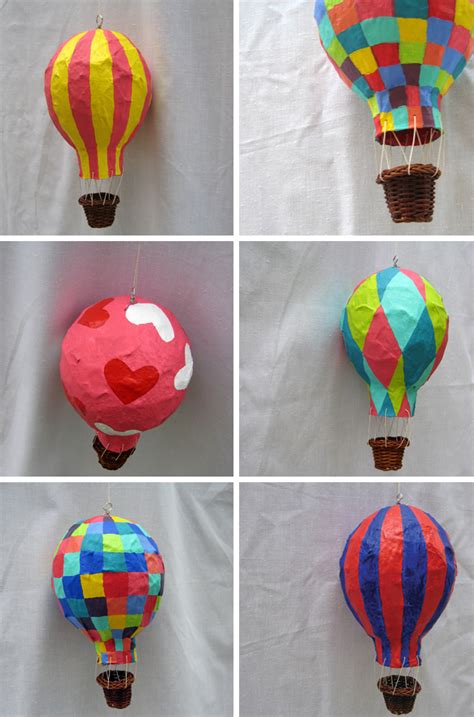 hot air balloon art ideas