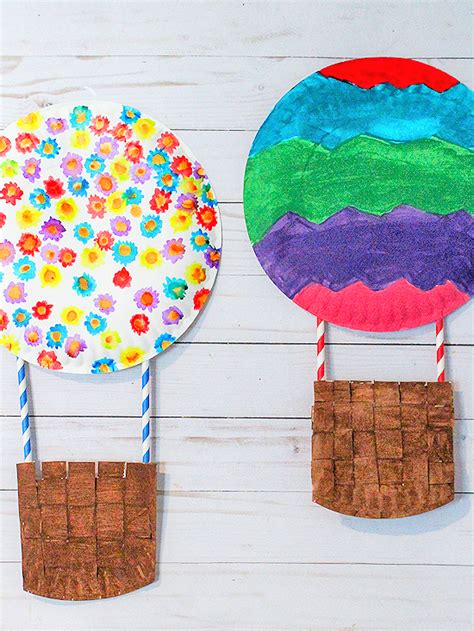 hot air balloon art projects for kids