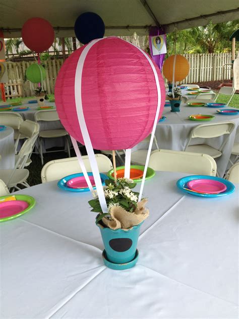 hot air balloon centerpieces