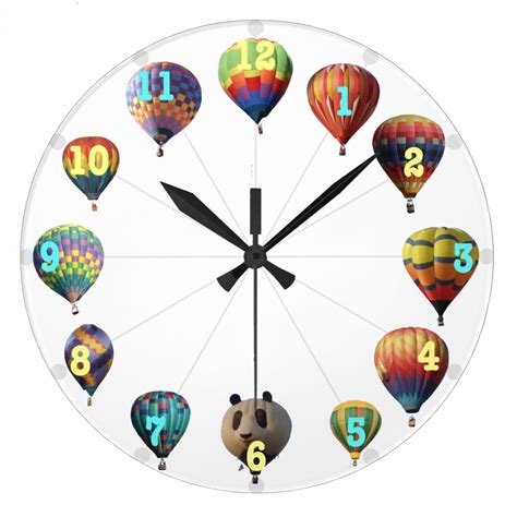 hot air balloon clock