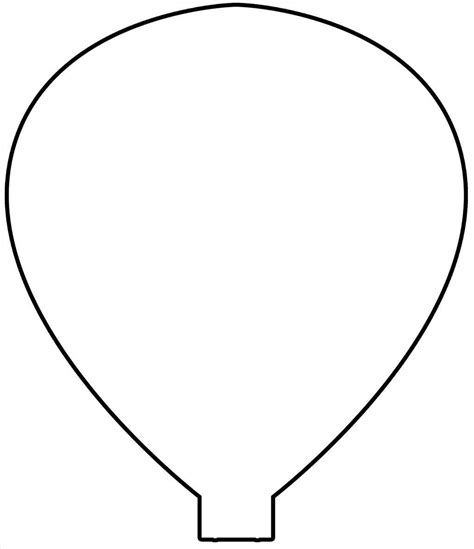 hot air balloon cut out template