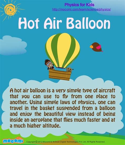 hot air balloon facts for kids