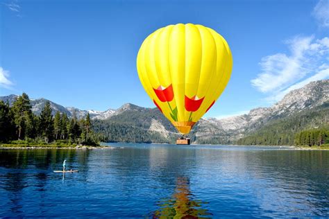hot air balloon lake tahoe california