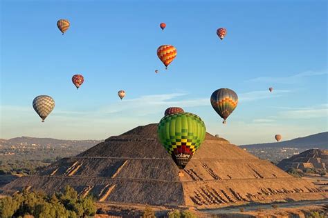hot air balloon mexico city teotihuacan