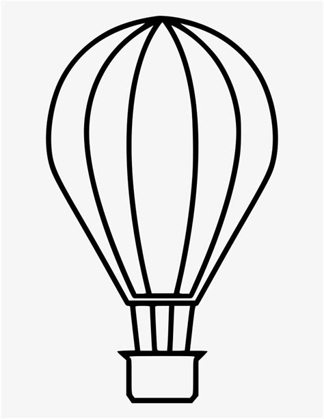hot air balloon outlines