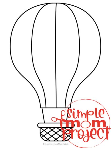 Hot Air Balloon Pattern Printable