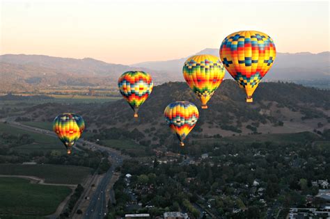 hot air balloon rides in napa valley