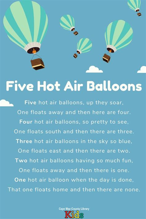 hot air balloon songs for kids