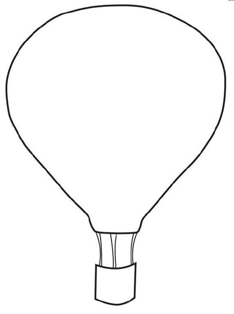 hot air balloon template printable