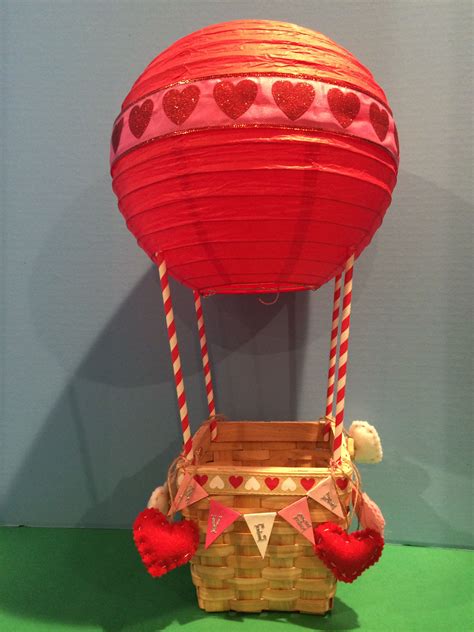 hot air balloon valentine's day box