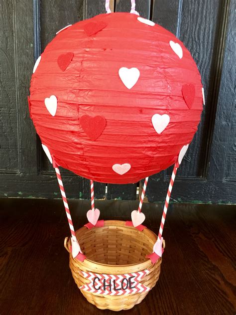 hot air balloon valentine box