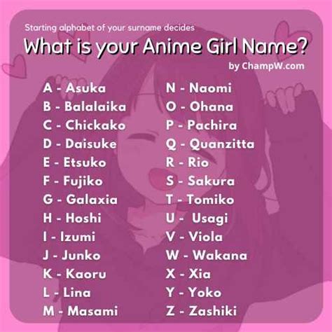 hot anime girl name generator