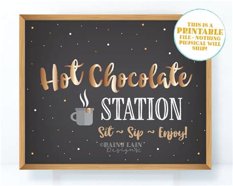 Hot Choc Station Printable