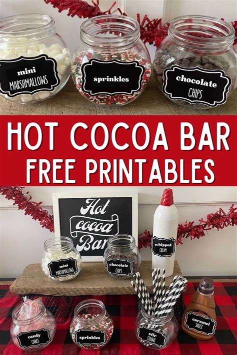 Hot Chocoalte Printable Lables