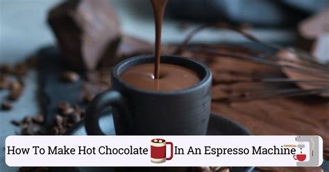 hot chocolate espresso machine