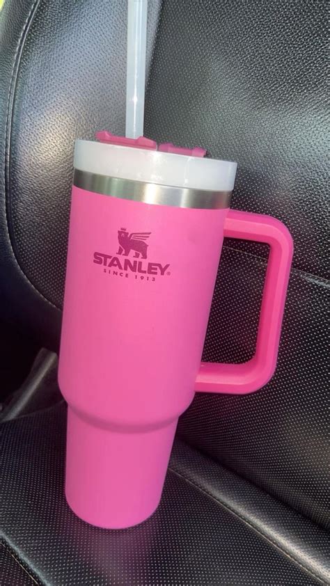 hot pink 40 oz stanley cup