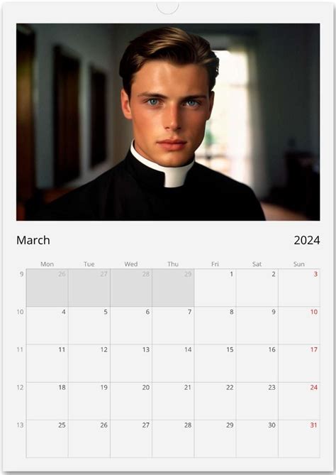 hot priest calendar 2024