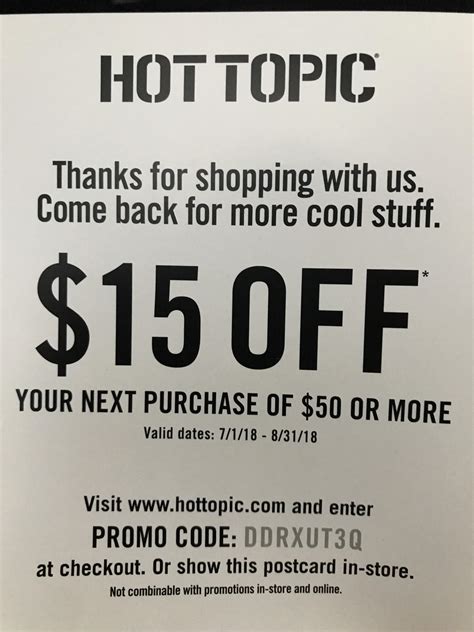 Hot Topic Promo Code Reddit