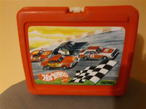 Metal Hot Wheel Lunch Box Dated 1998, Used, Named Box, No Thermos eBay