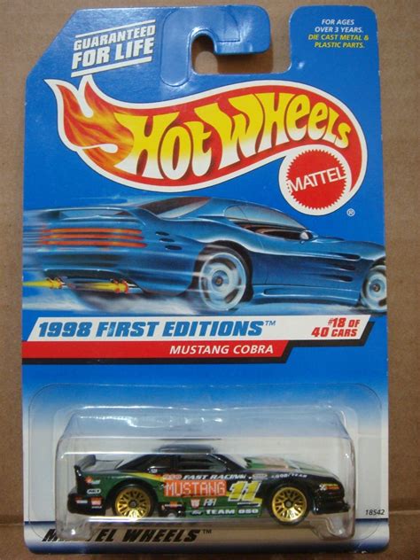 hot wheels 1998 first editions mustang cobra