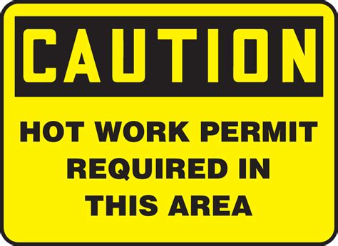 hot work area requirements