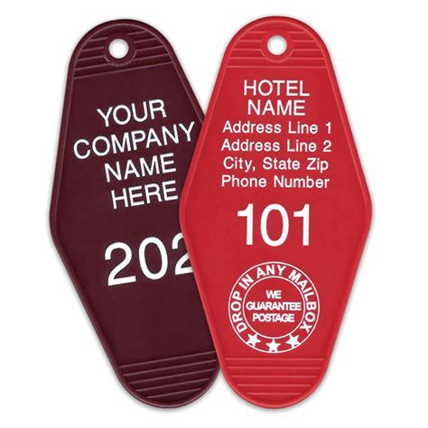 hotel key tags