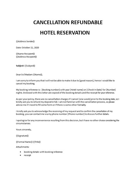 hotel reservations online cancellation policy