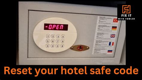 Hotel Safe Admin Code