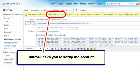 hotmail account keeps asking for verification