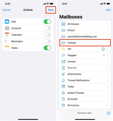 hotmail exchange server settings iphone not working